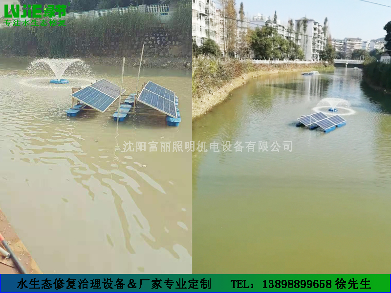 太阳能大流量喷泉曝气机